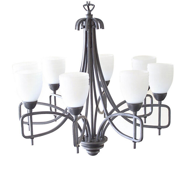 Ortona Pendant 8 Light E14 Russet Brown - image 1