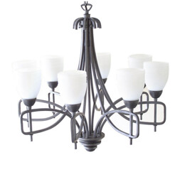 Ortona Pendant 8 Light E14 Russet Brown - thumbnail 1