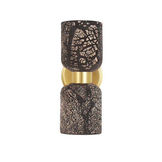 Sakura Wall Light Black Clay, Satin Brass - image 1