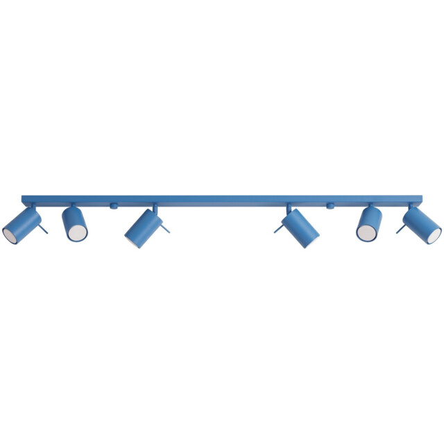 Ring Ceiling Spotlight Bar Blue 6x GU10 - image 1