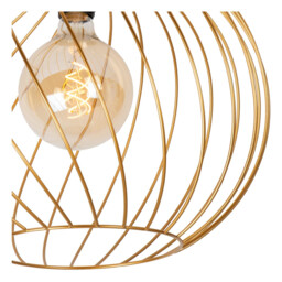 Danza Classic Flush Ceiling Light - Ø 40cm - 1xE27 - Matt Gold, Brass - thumbnail 3