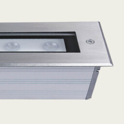 Zambelis 50cm Outdoor Recessed Ground Light Stainless Steel LED 3000K IP67 - thumbnail 3