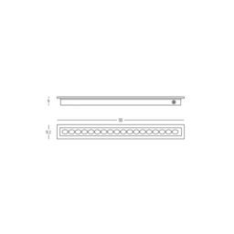 Zambelis 50cm Outdoor Recessed Ground Light Stainless Steel LED 3000K IP67 - thumbnail 5