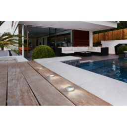 Beam Two LED 1 Light Outdoor Wall Light Painted Silver IP67 - thumbnail 2