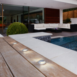 Beam Two LED 1 Light Outdoor Wall Light Painted Silver IP67 - thumbnail 3