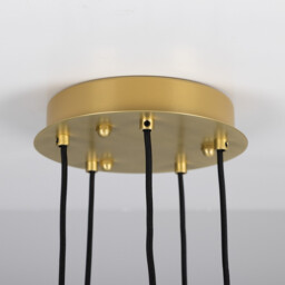 Seoul Outdoor 5 Light, Satin Brass, Prismatic Globe, IP65 - thumbnail 5
