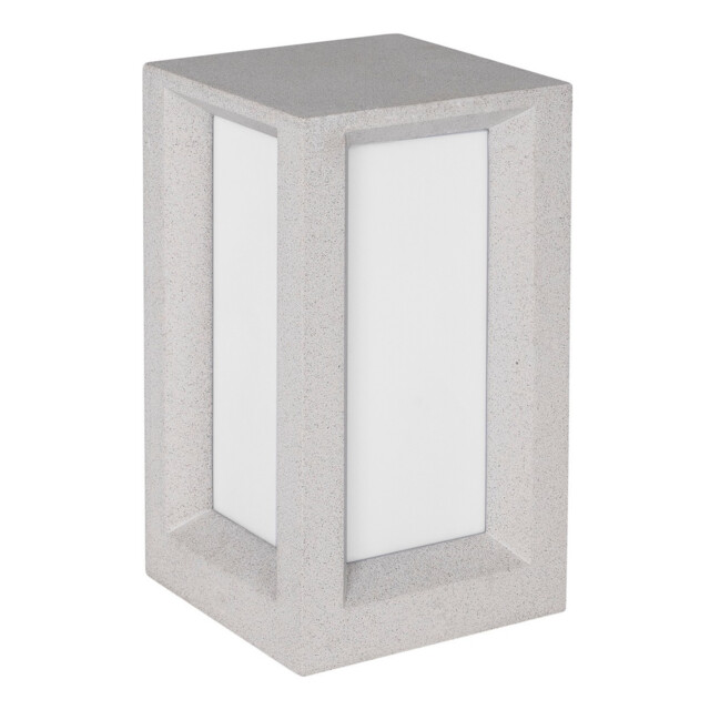 Castro Outdoor Pedestal Light White Sandstone LED E27 IP65 - image 1