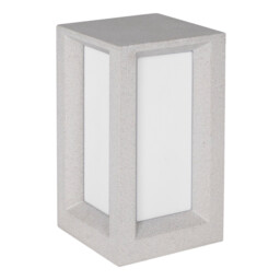 Castro Outdoor Pedestal Light White Sandstone LED E27 IP65 - thumbnail 1