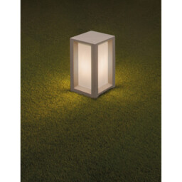 Castro Outdoor Pedestal Light White Sandstone LED E27 IP65 - thumbnail 2