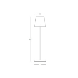 Calira Outdoor Portable Lamp Sand LED 3000K IP54 Dimmable - thumbnail 3