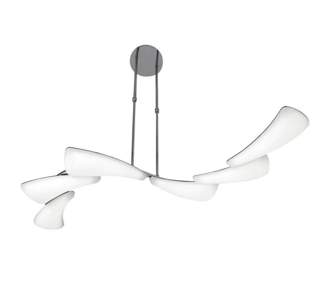 Mistral Telescopic 36W LED Line 3000K, 3240lm, Polished Chrome, Frosted Acrylic - image 1