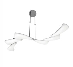 Mistral Telescopic 36W LED Line 3000K, 3240lm, Polished Chrome, Frosted Acrylic - thumbnail 1