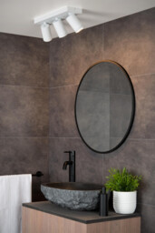 Taylor Modern Ceiling Spotlight Bar Bathroom - LED Dim to warm - GU10 - 3x5W 2200K/3000K - IP44 - White - thumbnail 5