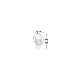 Bang Outdoor Recessed Ground Light Satin Nickel Aluminium LED 1W 104Lm 3000K IP67 - thumbnail 3
