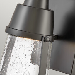 Hinkley Miles Outdoor Wall Lantern Black, IP44 - thumbnail 3
