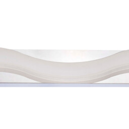 Ola Wall Lamp 7W LED Large Wave 3000K IP44, 630lm, Polished Chrome/Frosted Acrylic - thumbnail 5