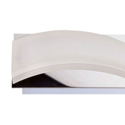 Ola Wall Lamp 7W LED Large Wave 3000K IP44, 630lm, Polished Chrome/Frosted Acrylic - thumbnail 3