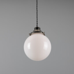 Gentry 20cm Globe Pendant, Antique Silver - thumbnail 2