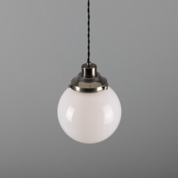 Gentry 20cm Globe Pendant, Antique Silver - thumbnail 3