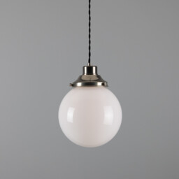 Gentry 20cm Globe Pendant, Antique Silver