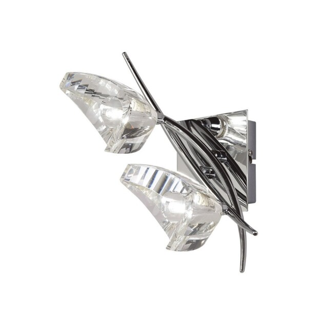 Eclipse Wall Lamp Switched 2 Light G9, Polished Chrome - image 1