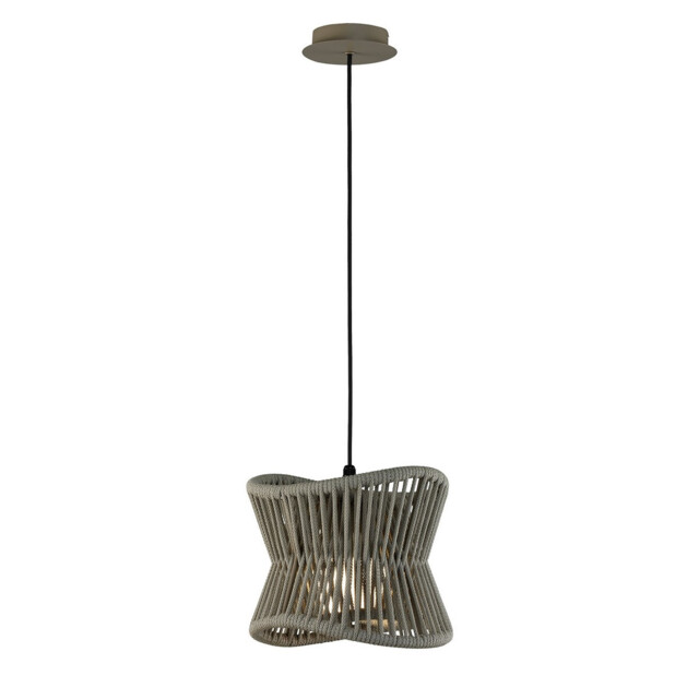 Polinesia 31cm Pendant, 1 x E27, IP44, Beige Oscu, 2yrs Warranty - image 1