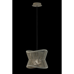 Polinesia 31cm Pendant, 1 x E27, IP44, Beige Oscu, 2yrs Warranty - thumbnail 2
