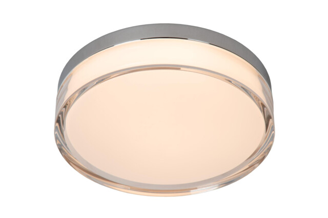 Plano Flush ceiling light Outdoor Ø23cm LED Dim. CCT 1x11W 2700K/4000K IP44 - Opal - image 1