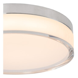 Plano Flush ceiling light Outdoor Ø23cm LED Dim. CCT 1x11W 2700K/4000K IP44 - Opal - thumbnail 5