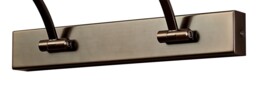 Walton Small 2 Arm Wall Lamp, Picture Light, 1 x 14W LED, 3000K, 1070lm, Bronze - thumbnail 5