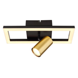 Marrie 1 Rectangle Integrated LED Wall Lamp Matt Black 8x LED 3000K - thumbnail 3