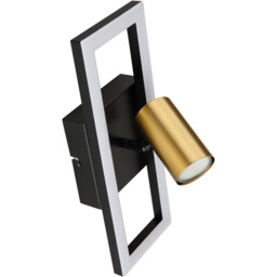 Marrie 1 Rectangle Integrated LED Wall Lamp Matt Black 8x LED 3000K - thumbnail 2