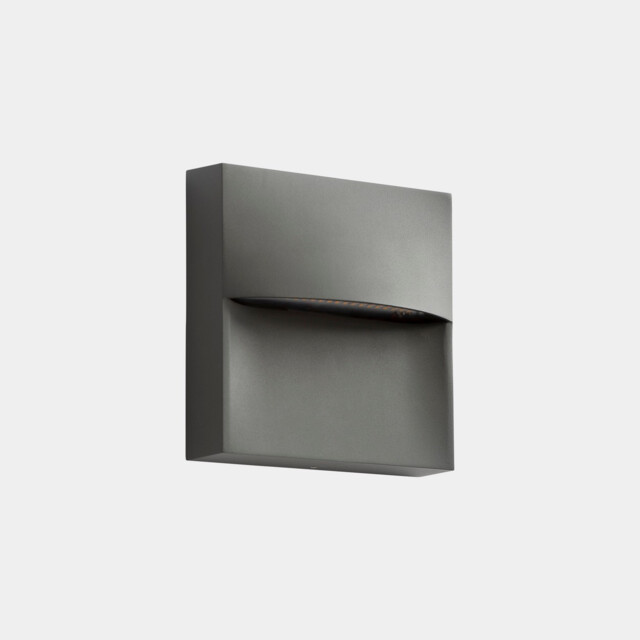 Sam Outdoor Flush Wall Lamp 14cm Urban Grey LED 3.5W CCT 2700-3200-4000K IP66 On-Off - image 1