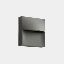Sam Outdoor Flush Wall Lamp 14cm Urban Grey LED 3.5W CCT 2700-3200-4000K IP66 On-Off - thumbnail 1