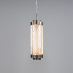 Evanston Pendant, Antique Silver