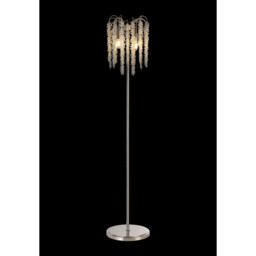 Wisteria Floor Lamp, 4 Light E14, Polished Nickel / Crystal Item Weight: 15.38kg - thumbnail 2