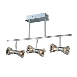 Elisa Semi Flush Bar 6 Light G4 Polished Chrome, NOT LED/CFL Compatible - thumbnail 1