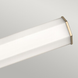 Hinkley Facet Integrated LED Bathroom Wall Lamp Heritage Brass, 3000K, IP44 - thumbnail 3
