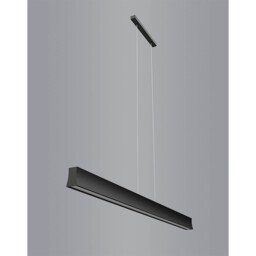Hanok Linear Pendant 110°, 38W LED, 3000K, 2850lm, Black, 3yrs Warranty - thumbnail 2