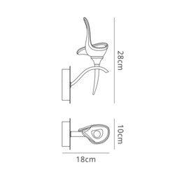 Viena Wall Lamp Switched 1 Light G9, Polished Chrome - thumbnail 3