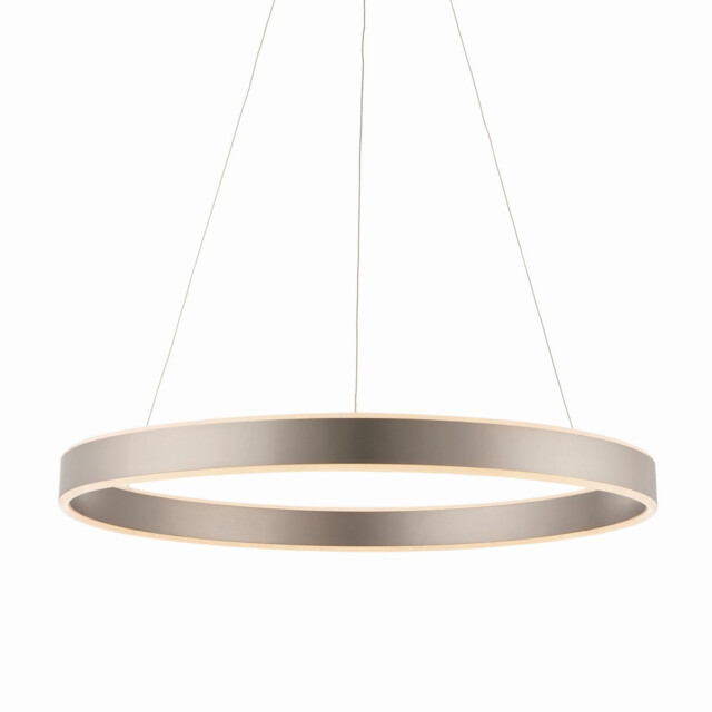 Gen Integrated LED Pendant Matt Nickel Plate & Frosted Acrylic 1 Light Dimmable IP20 - image 1
