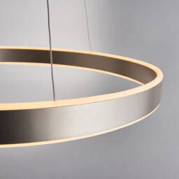 Gen Integrated LED Pendant Matt Nickel Plate & Frosted Acrylic 1 Light Dimmable IP20 - thumbnail 5