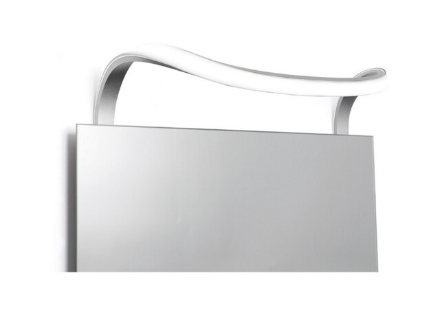 Sisley Wall Lamp 12W LED Chrome IP44 4000K, 840lm, Silver, Frosted Acrylic, Polished Chrome - image 1