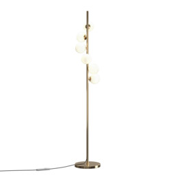Dallas Multi Arm Floor Lamp Gold G9 Dimmable