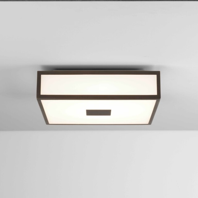 Superceded - Mashiko LED Bathroom Flush Ceiling Light Bronze IP44, 16.3W