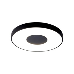 Coin Round Ceiling 100W LED With Remote Control 2700K-5000K, 6000lm, Black, 3yrs Warranty - thumbnail 1