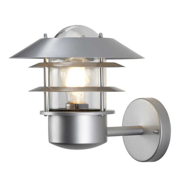 Helsingor 1 Light Outdoor Wall Lantern Light Silver, 304 SS IP44, E27 - image 1