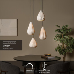 Cinzia Pendant light Ø55.5cm 4xE27 - White - thumbnail 2