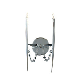 Zest Wall Lamp 2 Light G4 Polished Chrome/Crystal, NOT LED/CFL Compatible