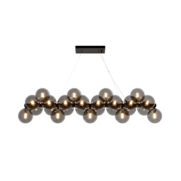 Maytoni Dallas Modern 25 Light Bar Pendant Ceiling Light Black, Black Shade, G9 - thumbnail 2